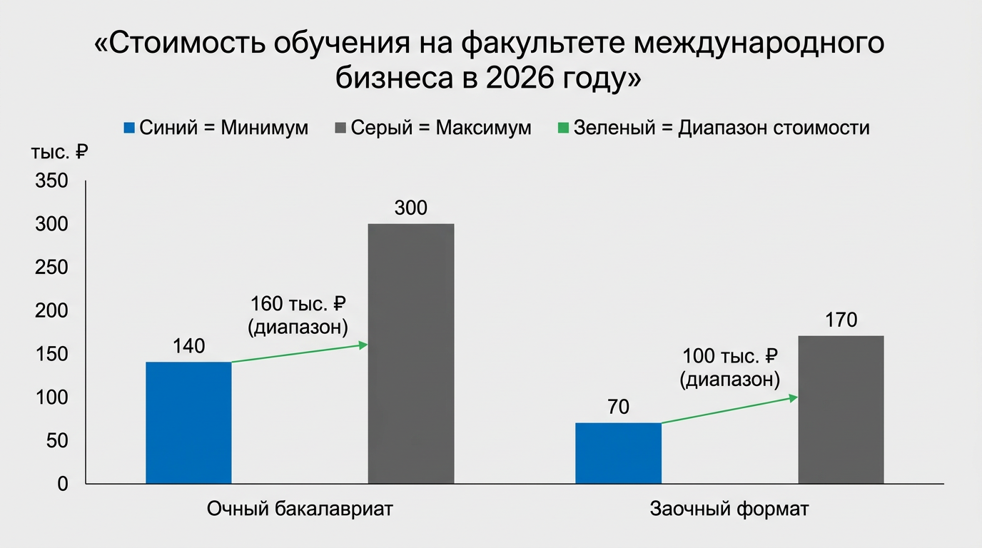 Стоимость обучения на факультете международного бизнеса